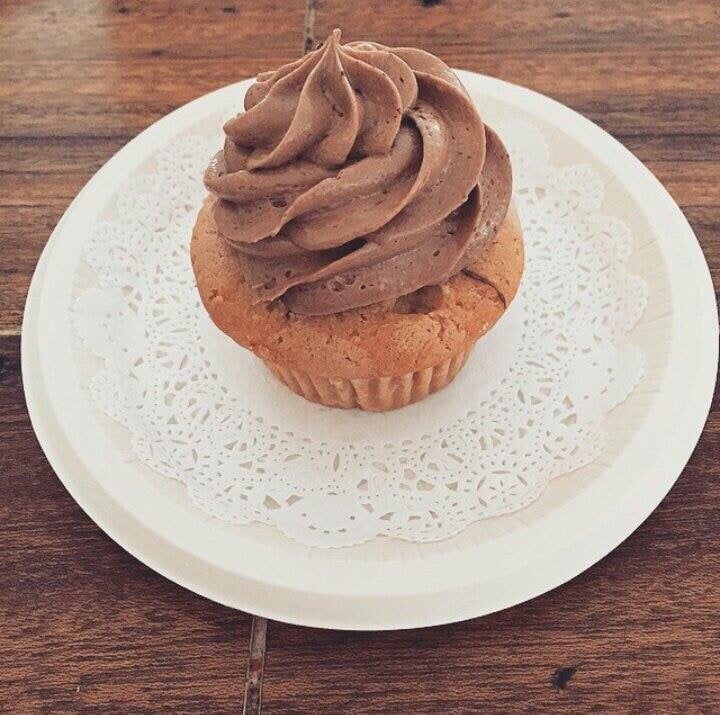Signature chocolate cupcake with buttercream frosting